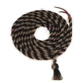 Weaver Leather Tail Hair Mecate , Striped Black/Light Brown, 5/8" x 2'