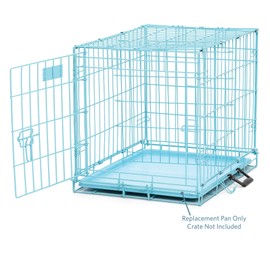 MidWest Homes for Pets, Dog Crate Replacement Pan for- 24-Inch Blue iCrate, Also Fits New World, Regular 24-Inch iCrates and Life Stages Dog crates, (Model-26BPan), Blue