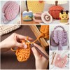 4 PCS T-Shirt Elastic Fabric Crochet Cloth for DIY Knitting,