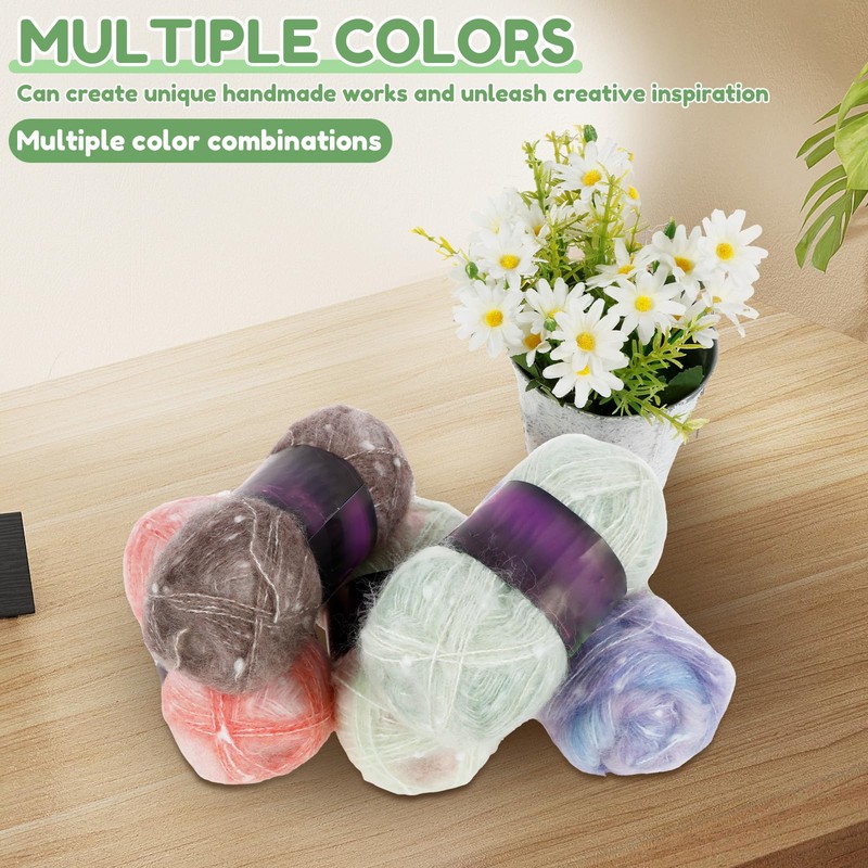 Luminous Yarn for Crocheting and Knitting Soft Glow Crochet Yarn