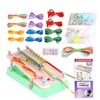 Friendship Bracelet Braider Kit,Bracelet Kit Stretchy Hand Rope Bracelet Maker