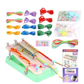 Friendship Bracelet Braider Kit,Bracelet Kit Stretchy Hand Rope Bracelet Maker Set | Complete Bracelet Maker Friendship Bracelets Braider Kit Adjustable Bracelets