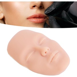 Maniquí de Práctica 5D en Silicona para Microblading y Tatuaje Cosmético, Piel Gruesa Ideal para Técnicas de Delineado de Cejas, Labios y Ojos, Herramienta Esencial para Entrenamiento en Maquillaje Permanente