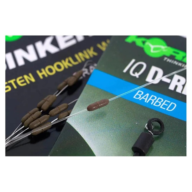 Ready Tied Carp Rigs IQ D-Rig: Size 8: Barbed