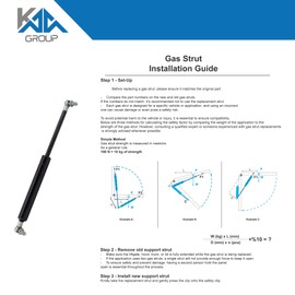 Generic Universal Gas Struts Spring Ball Joint | 100-1000 Newton | Length Options 200 mm to 900 mm | Heavy-Duty | Lift Support System (450MM, 1000 N)