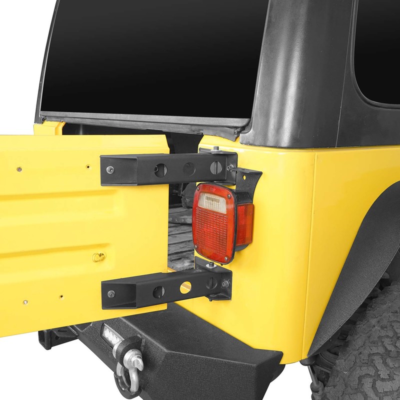 TJ Wrangler Tailgate Hinge Rear Trail Door Hinge Set for