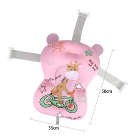 Baby Bath Cushion Pad Baby Bather Infant Bath Support Newborn Bath Seat Pad Bath Seat Support Net Floating Soft Baby Bath Pillow Non-Slip Newborn Bath Tub Cushion Cute Bath Mat for Newborn 0-12 Month