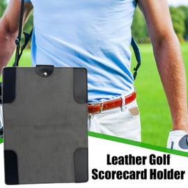 Golf Yardage Book Cover | Yardage Golf Scorecard Holder | Portable PU Leather Scorecard Case Protector for Lovers, Friends, Families