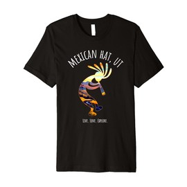Mexican Hat Utah USA Dancing Kokopelli Design Premium T-Shirt