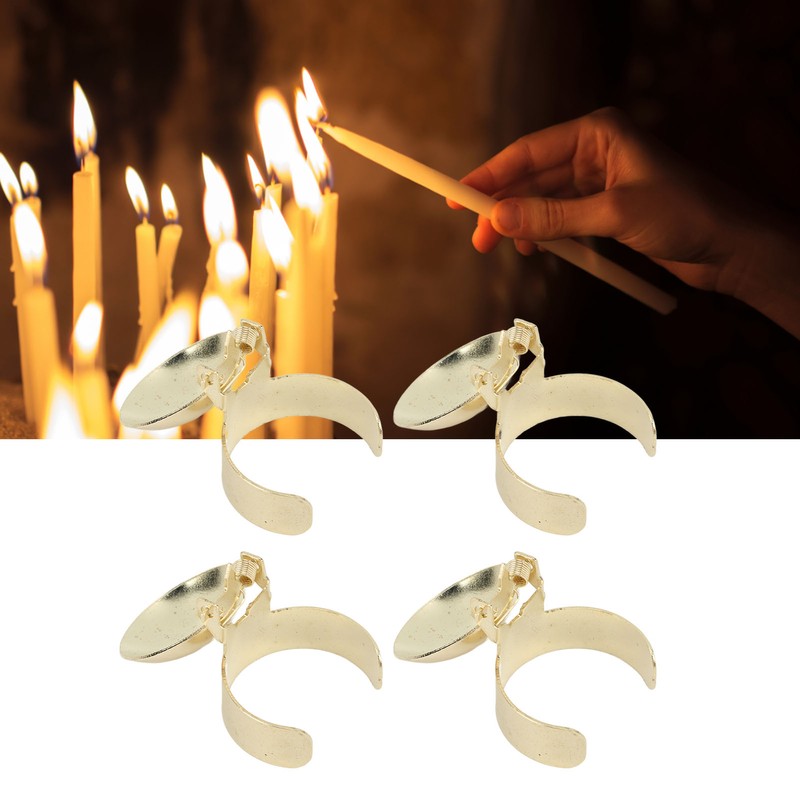 4PCS Automatic Candle Snuffer Ring Candle Wick Snuffer Stopper Stainless