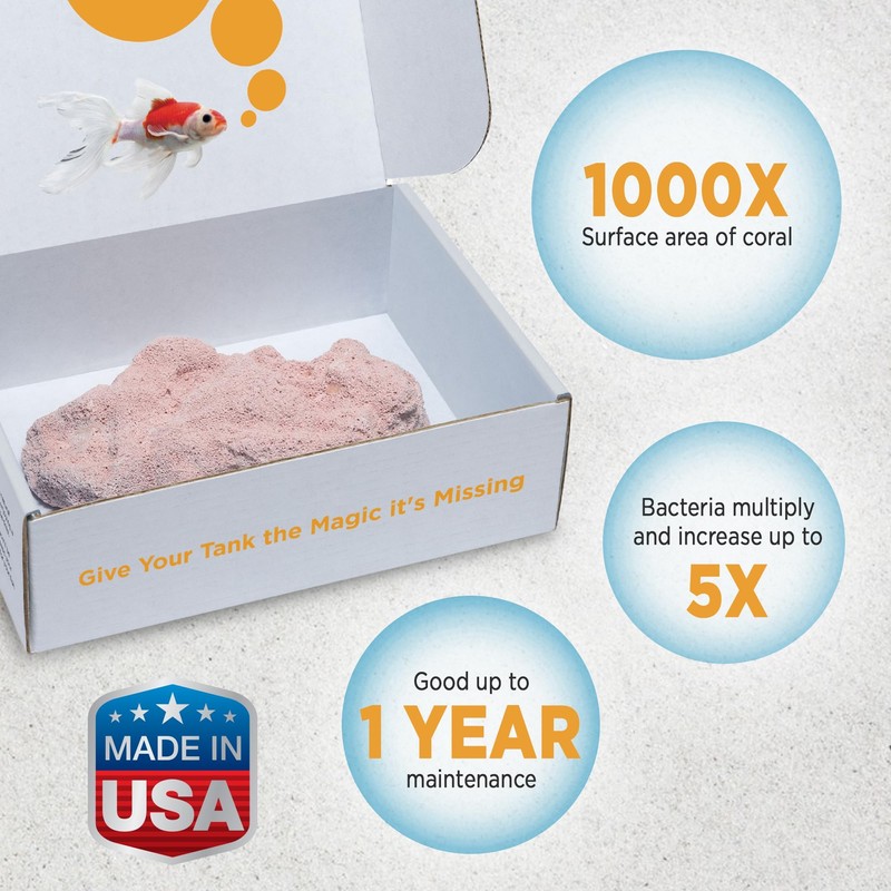 Magic Tank Rock, Fish Tank Rocks for Enhancing Water Clarity