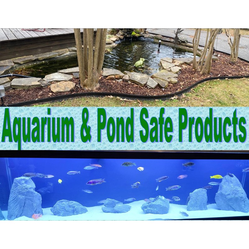 PondH2o Header Pool Waterfall Cascade, Lightweight Black PVC Water Garden