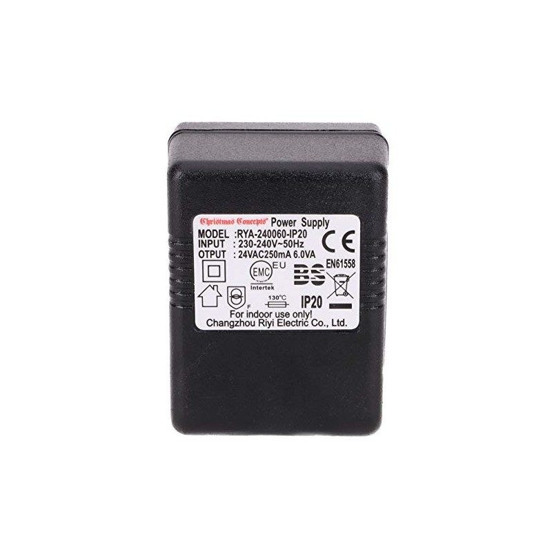 Christmas Concepts® 24v AC 250ma 6va AC Adaptor Without Lead