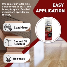 Anti-Slip Spray for Wood, Vinyl and Laminate Floors and Stairs – Clear Extra Fine Non-Slip Spray-On Grip Coating