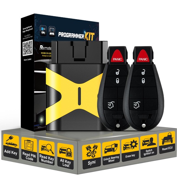 Remote2program Self Programmable Car Key Control/ADD 2 Keys/Paring Smartphone APP/Simple