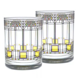 Culver Frank Lloyd Wright Tree of Life DOF Glasses (Set of 2)