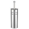 Bambelaa! Toilet Brush with Holder Toilet Brush Holder Standing Silver