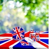 SHATCHI 137cm x 180cm Union Jack Plastic Deluxe Tablecover Street