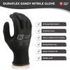 Shield Right DuraFlex Sandy Nitrile Work Gloves,13 Gauge Black Nylon,12
