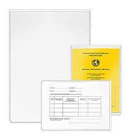Case DIN A6 protective cover 148 x 105 mm [pack of 3] ID cover vaccination certificate for old vaccination certificate vaccination certificate vaccination certificate