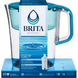 Brita 50686 Water Filter Pitcher + Filter, 10 Cup Capacity - Quantity 2