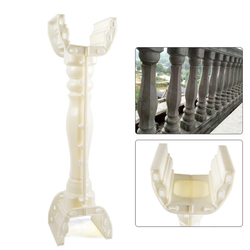 35.04" Roman Cement Railing Mold DIY Concrete Casting Mold Column