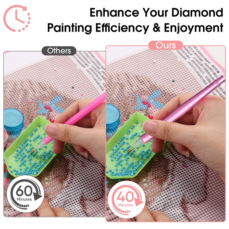 Electric Diamond Art Painting Pen, Wireless Vacuum Diamond Painting Pen