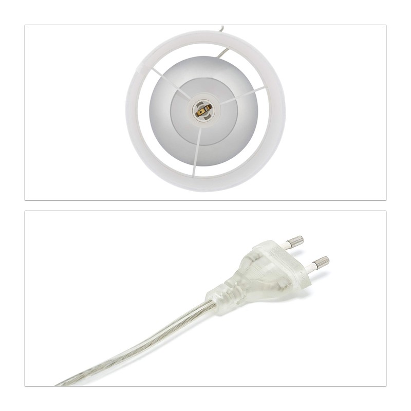 Relaxdays Bedside Lamp Touch Dimmable Modern Touch Lamp with 3