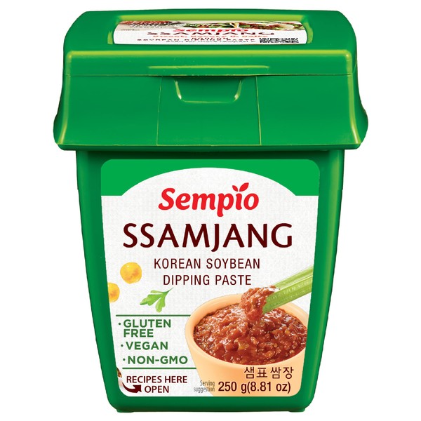 Sempio Vegan Ssamjang, Korean Soybean Dipping Paste, 250g (Vegan, Gluten-Free)
