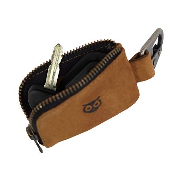 Hide & Drink, Rustic Leather Car Key Holder, Headphone &