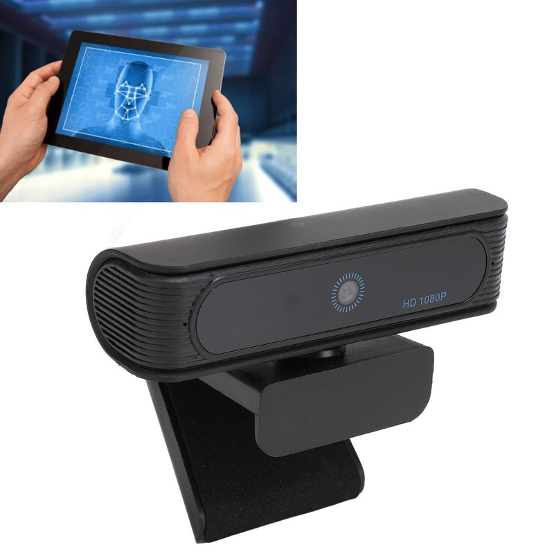 Facial Recognition Webcam for Windows 10 11, Webcam 1080p HD