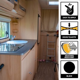 Sikaflex-221 Multi-Purpose Polyurethane Sealant/Adhesive, 10.1 fl oz, Black – Permanent Elastic Seal, Sandable & Paintable, Non-Corrosive, Bonds to Metal, Plastics & More