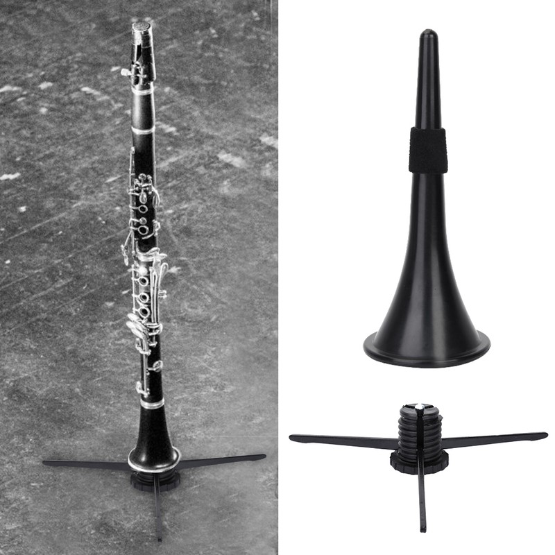 Portable Detachable Plastic Flute Clarinet Stand Holder Music Instrument Accessory