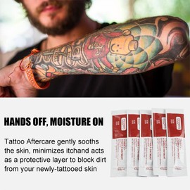 10pcs Vitamin A D Tattoo Aftercare Cream Gel Healing Skin Anti-Scar Preserve Color PMU Care Tattoo Accessories (5 SACHETS)