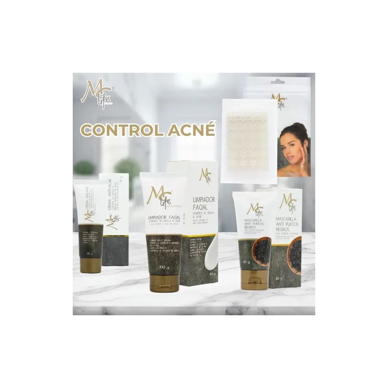 Kit Control Grasa & Acné Limpieza Profunda, 4pzs. Mc Life