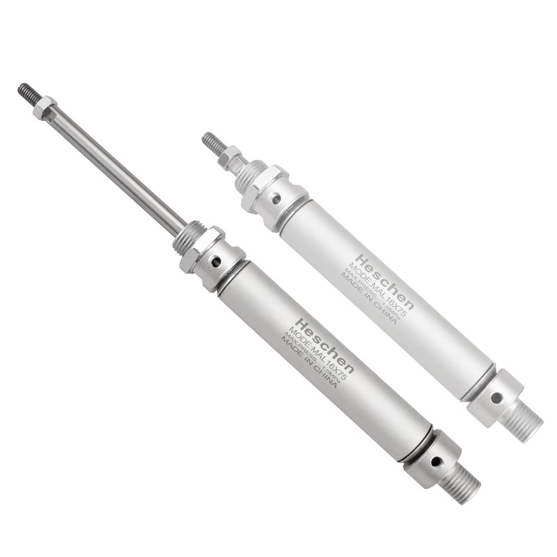 Heschen Pneumatic Slim Air Cylinder MAL 16-75 M5 Port 16mm