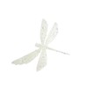 Gisela Graham Christmas Decoration 17cm - White Glitter Dragonfly