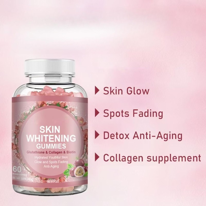 Skin whitening, collagen and biotin, moist and youthful skin