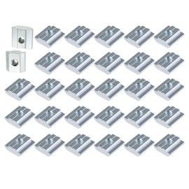 Comioke T-Slot Nuts M8, Pack of 30 T Slot Nuts, T Slot Nut Set, Sliding Nuts Heavy, Slot Nuts Slot 8 - Type B for Aluminium Profile Extrusion Slot Guide Rail - 30 Series