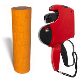 Kenco 18 1 Line Price Gun Kit - Choose Label Quantities and Colors - Includes Ink Rollers- 8 Digit Labeler for Pricing, Dating, and Coding