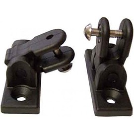Northwest Tarp & Canvas 180 Degree Bimini Universal Deck Hinge Black Nylon 1 Pair