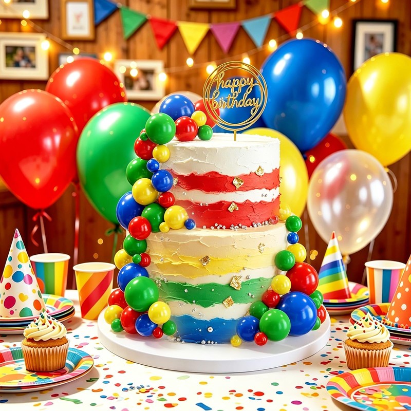 CHRORINE 55 palline decorative per torte, mini palloncini e cupcake,