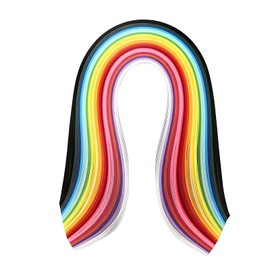 Multicolor Quilling Paper Strip 26 Colors - Handmade Origami Quilling Strips - Mixed Color Paper Stripes for DIY Crafts - 260pcs/set - 15.3inch Length - Paper Quilling Projects (7mm-1/4inch)