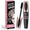 4D Silk Fiber Lash Mascara Waterproof, Luxuriously Longer, Thicker, Voluminous Eyelashes, Long-Lasting, Dramatic Extension, Smudge-proof, Hypoallergenic Formula