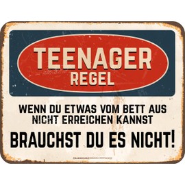 Decorative Tin Sign for Teenagers: Wenn du es nicht erreichen kannst - Brauchst du es nicht nicht