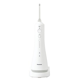 Panasonic EW-DJ52-W Oral Washer, Jet Washer, Cordless IPX7 Waterproof, Ultrasonic Water Flow, 5 Levels Adjustment, White