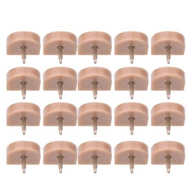 Jauarta 10 Pairs High Heel Tips Replacement Shoes Heel Dowel Shoe Repair Accessories (613 beige 19 * 20.5)