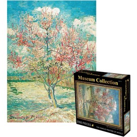 Puzzle 2000 Pieces Adult Pink Peach Tree in Blossom by Vincent Van Gogh 39.4 x 27.6 Inch Puzzles for Adults Classic Puzzles 2000 Pieces Adults Van Gogh Puzzles Adults