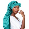 Adorila Extra Long Satin Bonnet for Women, Adjustable Braided Bonnet