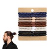 Men's Hair Ties, 10 Pack Men Bracelet Braided Hair Ties